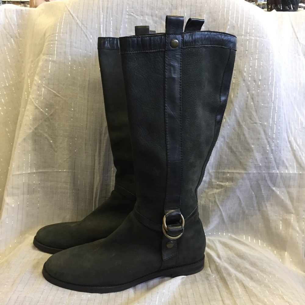 Cole Haan Grey Calf Boots Size 8.5